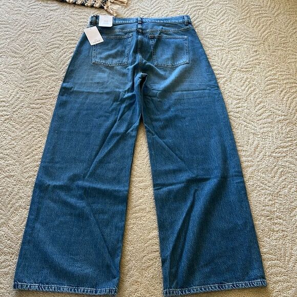 NWT & Other Stories Wide Leg, Low Waist, Non Stretch Jean Size 32 - Picture 13 of 13